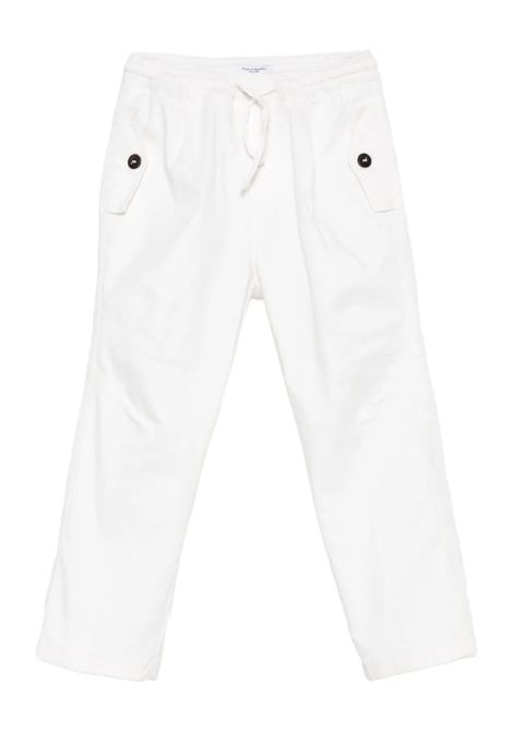 Pantalone con coulisse PAOLO PECORA KIDS | PP4115GESSO